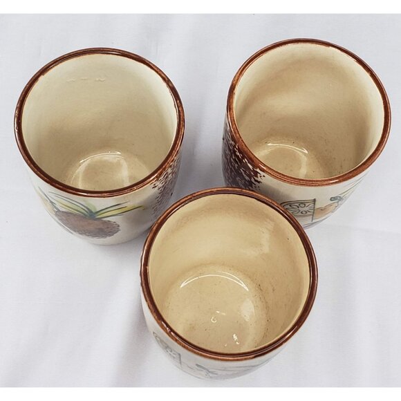 Vintage Mid Century Modern Juice Pitcher Cups Set MCM Pineapple Retro - Picture 11 of 11